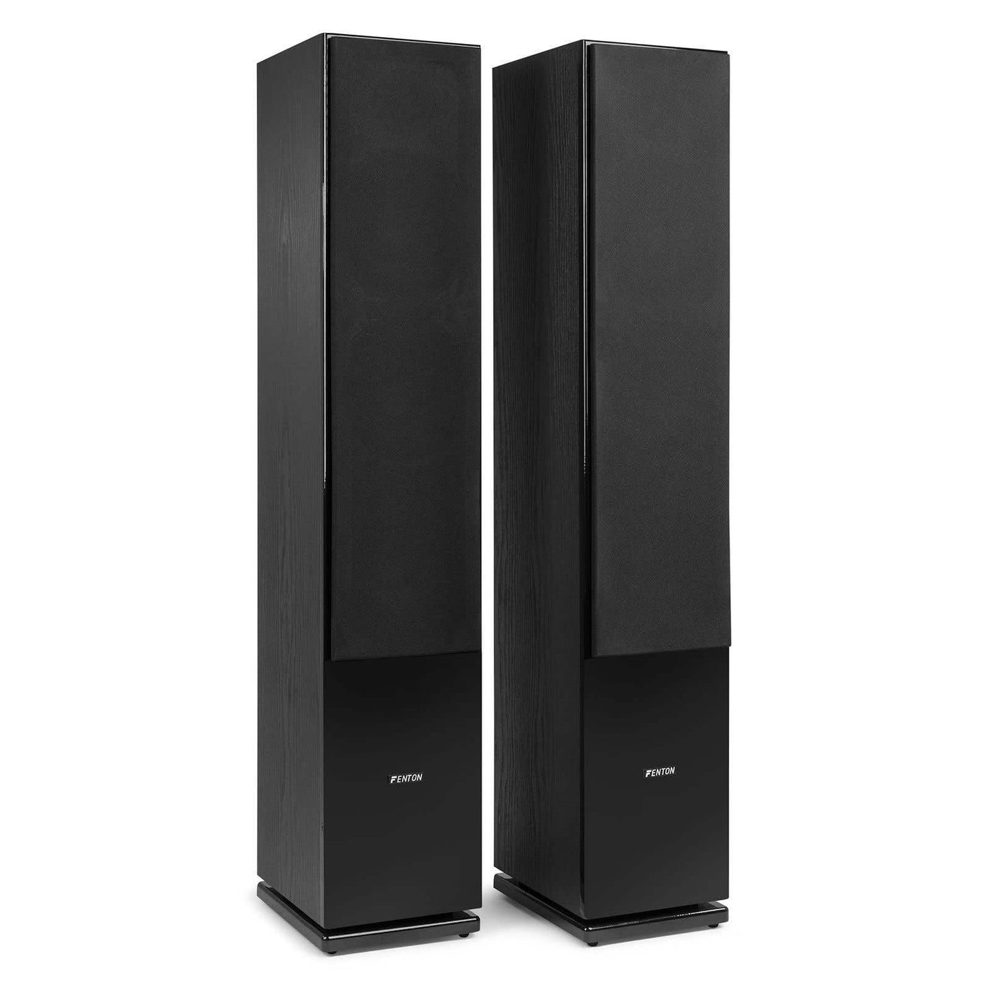 Fenton SHF80B HiFi-Lautsprecher 500W, 3-Wege High-End Set, 3 Tieftöner & Hochtöner, ideal für Musik, Filme & Spiele, Schwarz
