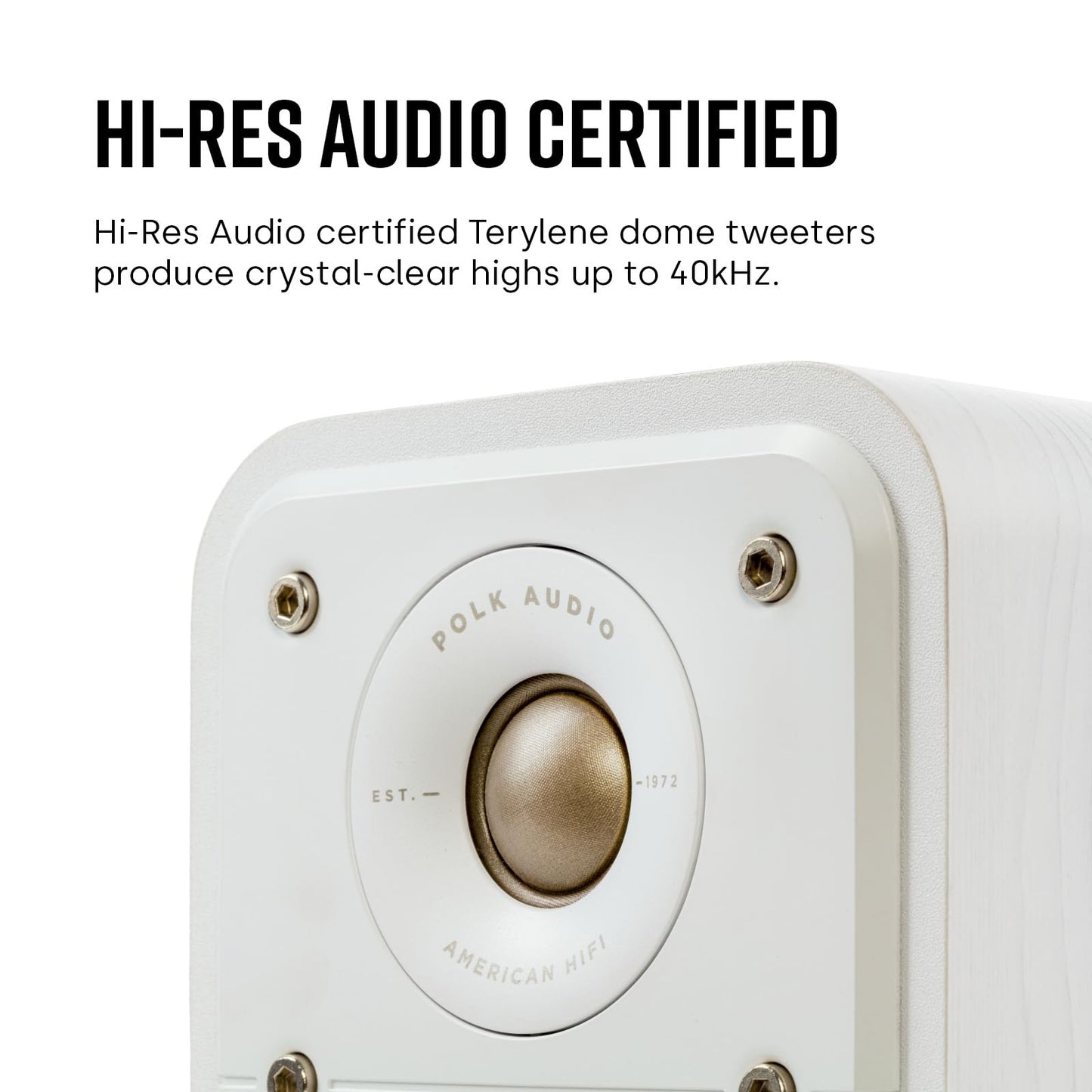 Polk Audio Signature Elite ES10 Surround-Satellitenlautsprecher, Hi-Res, Dolby Atmos & DTS:X kompatibel, Heimkino, Stereo, Paar