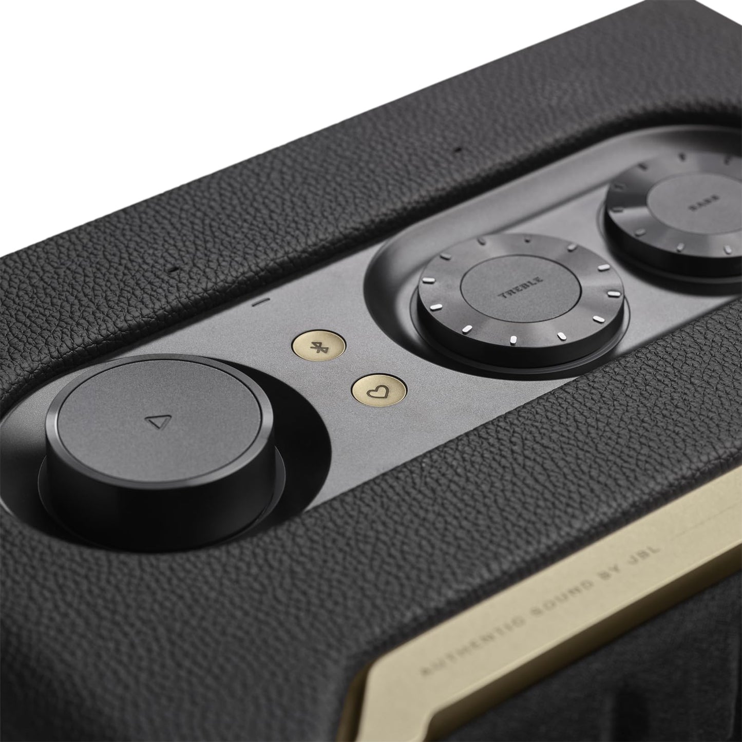 JBL Authentics 200 Smart Home Lautsprecher, Retro Design, Bluetooth, Quadrex Grill, Google Assistant, Alexa, AirPlay, JBL One App, Schwarz
