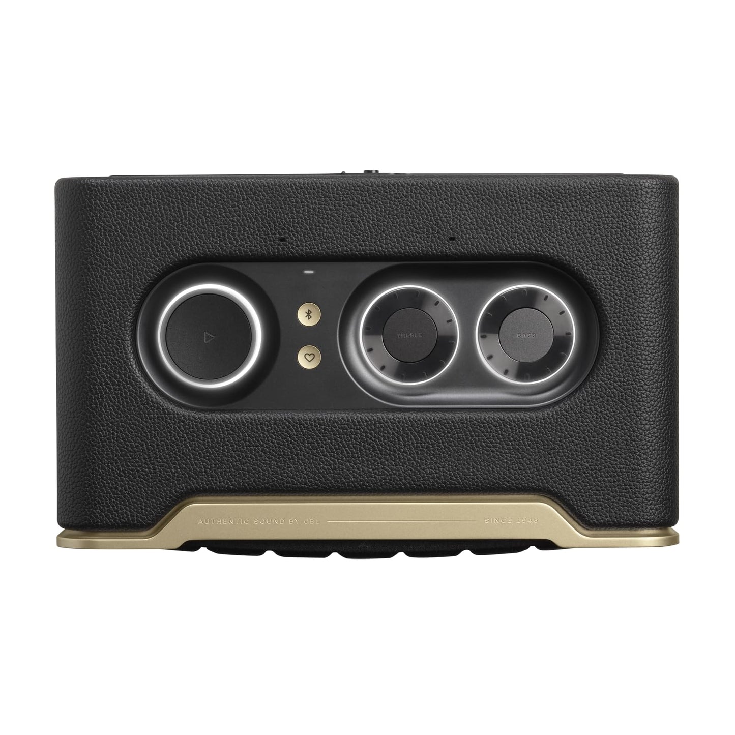 JBL Authentics 200 Smart Home Lautsprecher, Retro Design, Bluetooth, Quadrex Grill, Google Assistant, Alexa, AirPlay, JBL One App, Schwarz