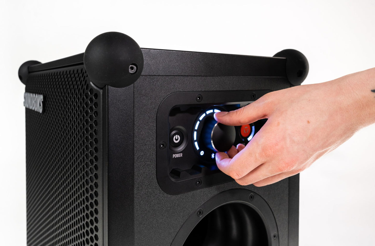 SOUNDBOKS 4 Bluetooth Lautsprecher, 40 Std Akku, USB-C, 126dB, kabellos & tragbar, lautester Party Speaker, Design aus Dänemark, Schwarz