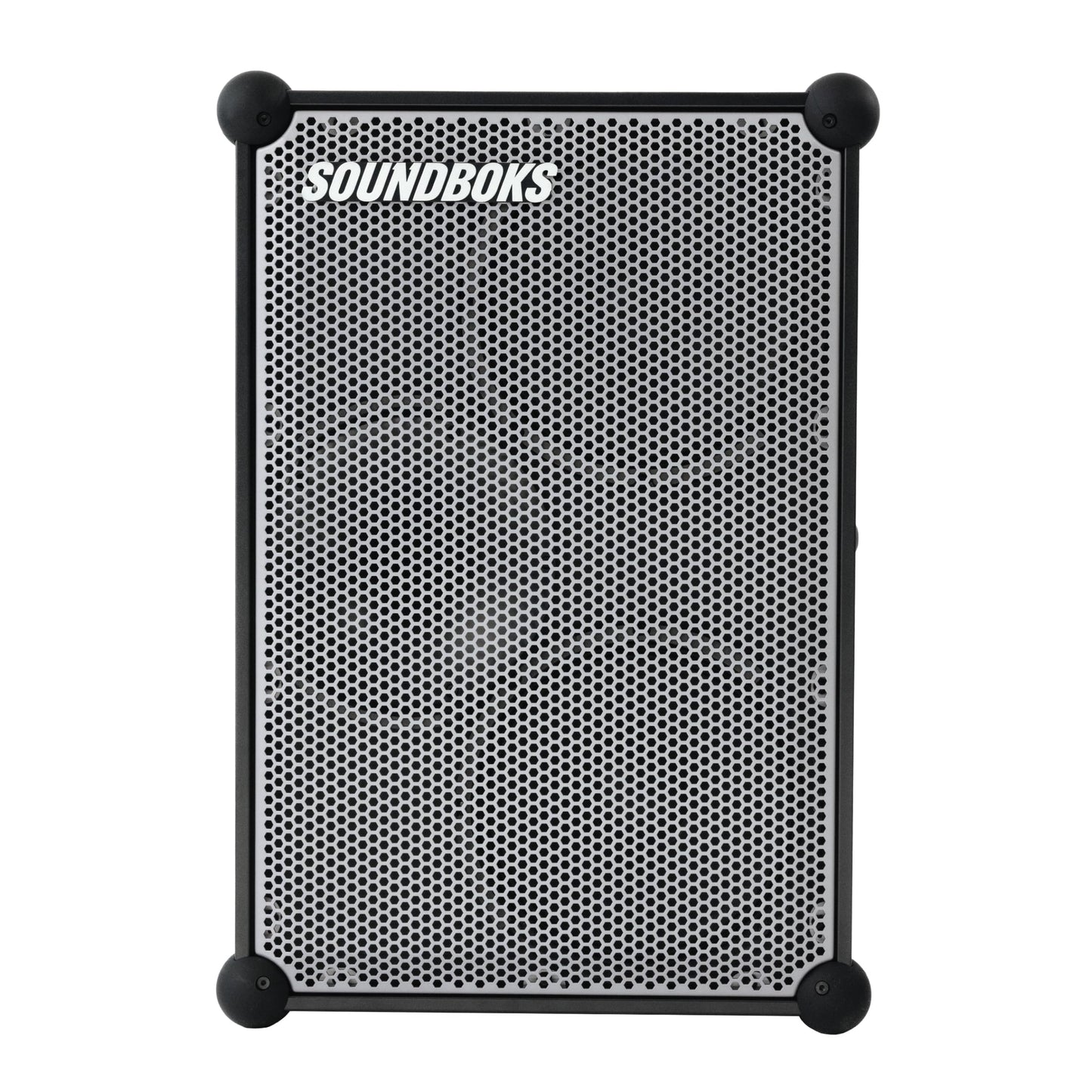 SOUNDBOKS 4 Bluetooth Speaker, USB-C, 40h Akku, 126dB, kabellos & tragbar, lautester Party Speaker, Design aus Dänemark, Metallic Gray