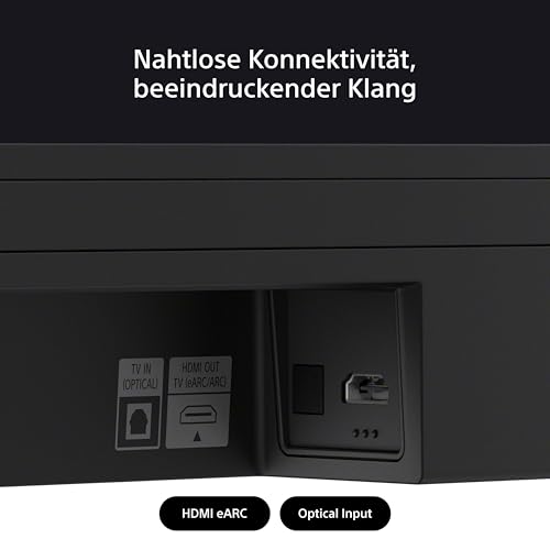 Sony BRAVIA Theatre Bar 6 (3.1.2 Surround, Subwoofer, Up-Firing, Dolby Atmos, DTS:X, AI Voice Zoom 3, DSEE, Schwarz)