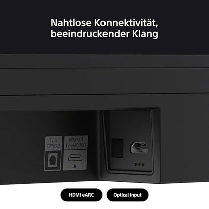 Sony BRAVIA Theatre Bar 6 (3.1.2 Surround, Subwoofer, Up-Firing, Dolby Atmos, DTS:X, AI Voice Zoom 3, DSEE, Schwarz)