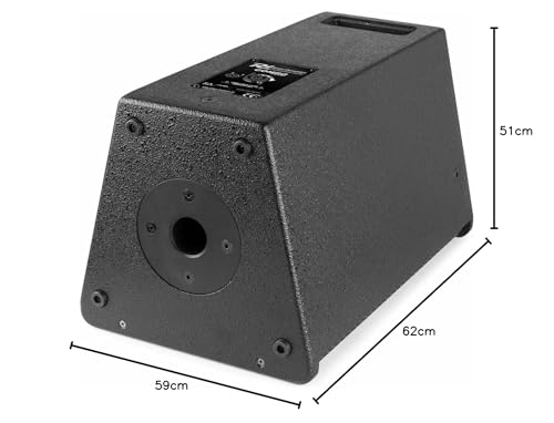 Power Dynamics Combo 1200 PA Lautsprecher 2.1, 12" aktiver Subwoofer, 6,5" Tops, Bluetooth, 1200W, Mobile PA Anlage, DJ Boxen Set
