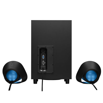 Logitech G560 Gaming Lautsprecher mit DTS:X Ultra, LIGHTSYNC RGB, 2 Satelliten & Subwoofer, immersives Sound-Erlebnis, Schwarz