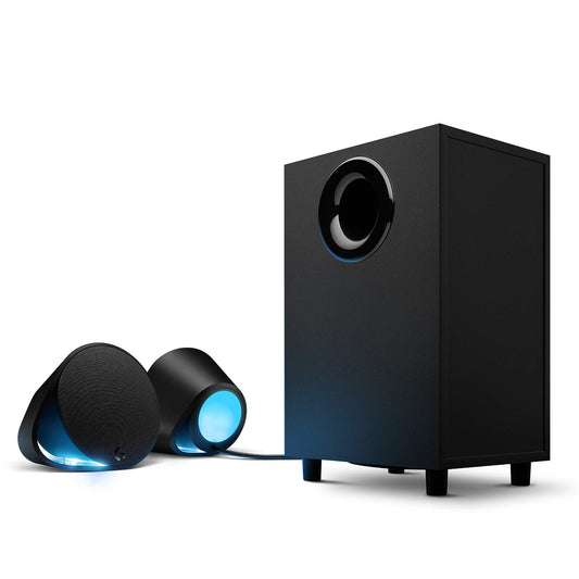 Logitech G560 Gaming Lautsprecher mit DTS:X Ultra, LIGHTSYNC RGB, 2 Satelliten & Subwoofer, immersives Sound-Erlebnis, Schwarz