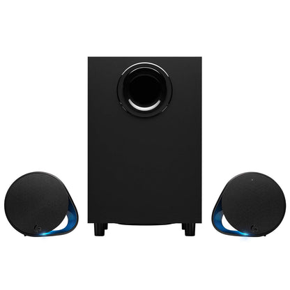 Logitech G560 Gaming Lautsprecher mit DTS:X Ultra, LIGHTSYNC RGB, 2 Satelliten & Subwoofer, immersives Sound-Erlebnis, Schwarz