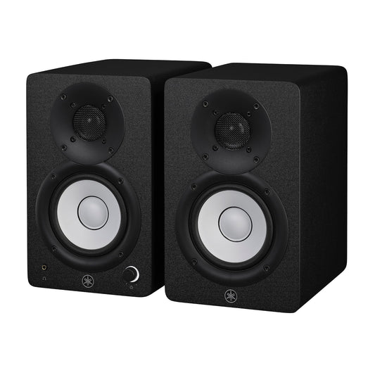 Yamaha HS3 Studiomonitore, 2-Wege Aktivlautsprecher, 3,5" Bassreflex, 52W, flacher Frequenzgang, Raumsteuerung, für Musikproduktion, Schwarz