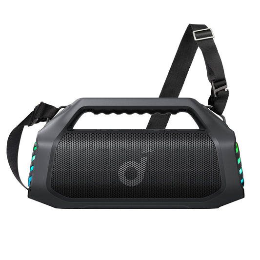 Soundcore Boom 2 Pro Outdoor Lautsprecher, 140W, 2+2 Kanäle, BassUp 2.0, 20h Akku, Schnellladung, IP68, RGB, USB-C, Powerbank, BT 5.3