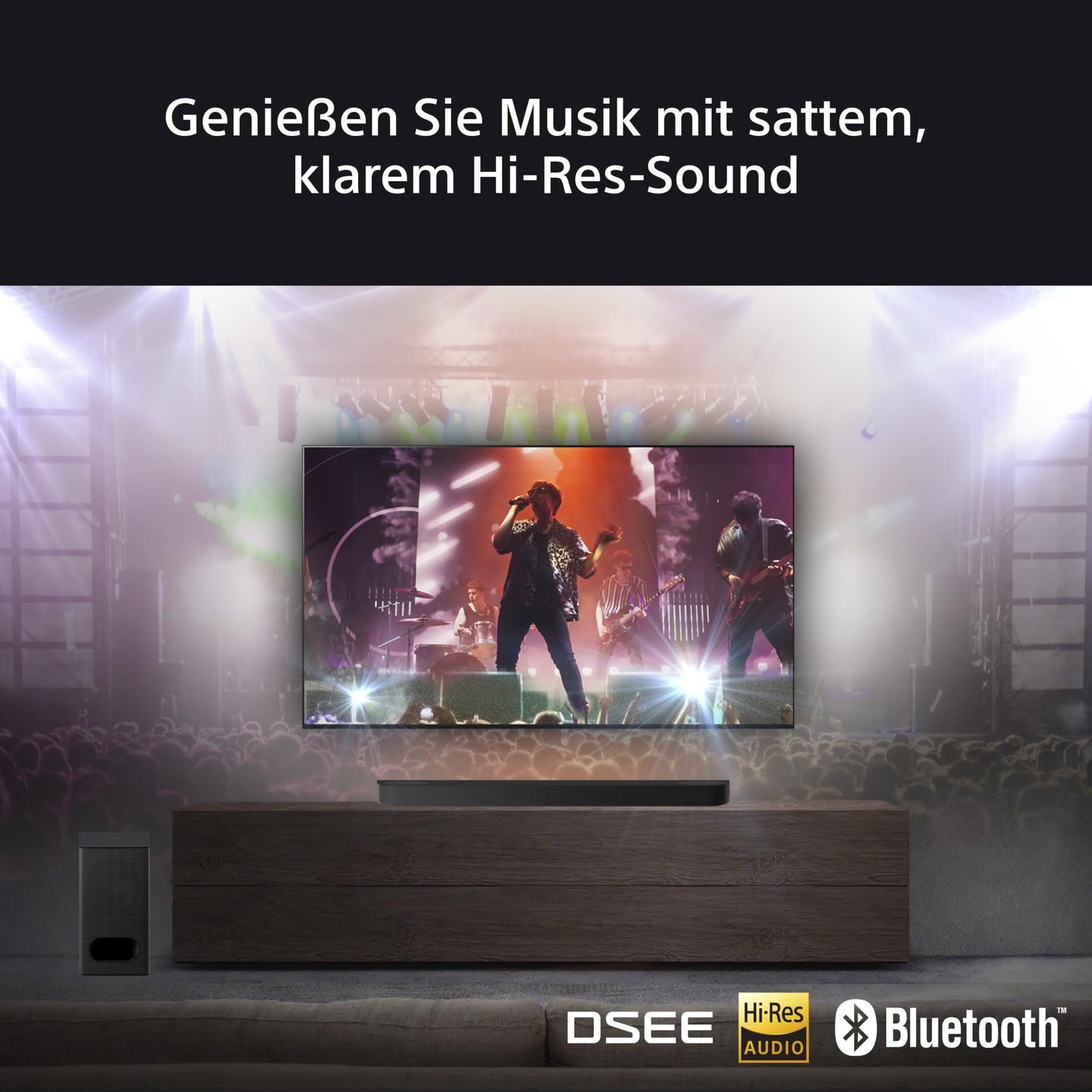Sony BRAVIA Theatre Bar 6 (3.1.2 Surround, Subwoofer, Up-Firing, Dolby Atmos, DTS:X, AI Voice Zoom 3, DSEE, Schwarz)