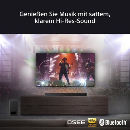 Sony BRAVIA Theatre Bar 6 (3.1.2 Surround, Subwoofer, Up-Firing, Dolby Atmos, DTS:X, AI Voice Zoom 3, DSEE, Schwarz)
