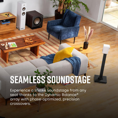 Polk Audio Signature Elite ES10 Surround-Satellitenlautsprecher, Hi-Res, Dolby Atmos & DTS:X kompatibel, Heimkino, Stereo, Paar