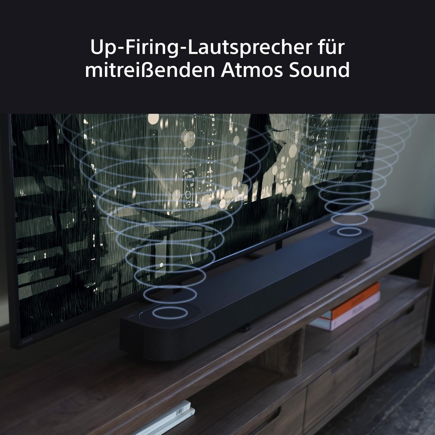 Sony BRAVIA Theatre Bar 6 (3.1.2 Surround, Subwoofer, Up-Firing, Dolby Atmos, DTS:X, AI Voice Zoom 3, DSEE, Schwarz)
